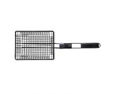 Sagaform BBQ Grill Korb mit schwarzem Griff, Stahl