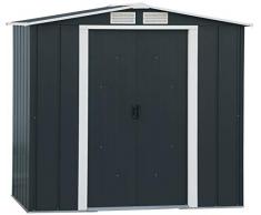 Tepro Duramax Metallgerätehaus Eco 6 x 4, anthrazit/weiß, 202 x 122.1 x 180.5 cm, 7260