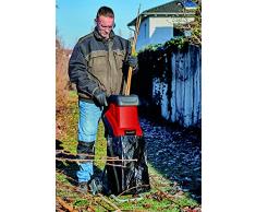 Einhell Elektro-Messerhäcksler GC-KS 2540 (2000 W, max. Aststärke 40 mm, 2 Wendemesser, große Trichteröffnung, Motorschutzschalter, Häckselgutfangsack, inkl. Stopfer)