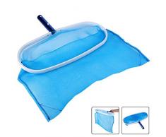 VGEBY Leaf Skimmer Net, Schwimmbad Laubrechen Heavy Duty Mesh Net Fischteich Skimmer Reiniger Laubnetz Rechen Basic Cleaning Kit Poolzubeh?r Poolreinigungsset