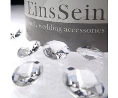 100x Diamantkristalle 12mm klar EinsSein® Dekoration Dekosteine Diamanten Diamantkristalle Streudeko Konfetti Tischdeko Hochzeit