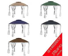 freigarten.de Ersatzdach für Pavillon Ø 350 [cm] Wasserdicht Material: Panama PCV Soft 370g/m² extra stark Modell 4