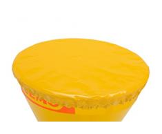 CEMO 10021 Abdeckung für Streuwagen, gelb, 50 L