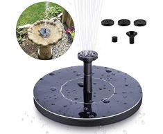 MSDADA Solar Springbrunnen Pumpe, Schwimmende Wasserpumpe, 1.4 W Solarbetriebene Pumpe für Gartenteich, Teich, Vogel-Bad, Fisch-Behälter, Kleiner Teich, Garten