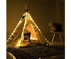 Led Lichterkette für Tipi Zelt, 4 X Kette Kinder Teepee Spielzelt Lights Dekorativ, Fairy Lights for Teepee Tents