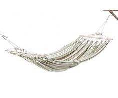 Chico-Doppelhängematte 350 x 190 cm - Baumwolle, beige-grün