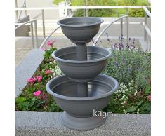 Blumensäule Pflanzsäule Kräutertopf Blumentreppe Blumenständer anthrazit