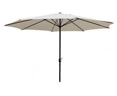 Pure Home & Garden XXL Kurbelschirm Sunny rund 400 cm Natur, mit UV-Schutz 40 Plus und abnehmbarem Bezug