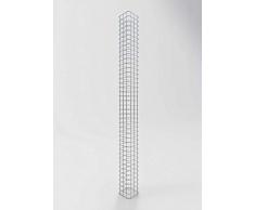 GABIONA Säule Steinkorb-Gabione eckig, Maschenweite 5 x 5 cm, Höhe 200 cm, feuerverzinkt (17 x 17 cm)