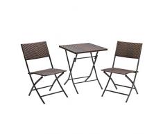 DEMA Balkonset Springfield 3tlg. Polyrattan Garnitur