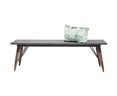 Kare Bank X Factory, graue Sitzbank in Betonoptik, Moderne Loungebank für Wohnzimmer oder Küche, kleine Esszimmerbank ohne Rückenlehne, (H/B/T) 46 x 150 x 40cm