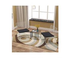 HYYTY-Y Garten Schaukelstuhl, Schmiedeeisen Single Casual Sitzkissen Stuhl, Verschiedene Kombinationen 708-YY (Color : Two Chair+Table)