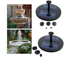 All-Purpose Solarbetriebener Brunnen, schwimmender Brunnen Solarbrunnen Gartenteich im Freien Bewässerung Solarbrunnenpumpe, ohne Batterie