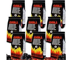 Deuba 27 Kg Grillbriketts 9 x 3kg Holzkohle Grillkohle Holzkohlebriketts Holzkohlegrill Grill