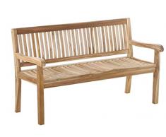 SAM 3-Sitzer Gartenbank Kingsbury, 150 cm Sitzbank, Teak-Holz, Massive Holzbank, ideal für den Balkon oder Garten