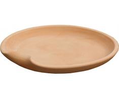 Hentschke Keramik Vogeltränke Vogelbad frostsicher formschön Ø 35 x 5 cm, terrakotta, 100% wasserdicht, 065.035.53 - Made in Germany