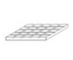 evergreen 4518 Gehwegplatten, 1x150x300 mm.Raster 12,7x12,7 mm, 1 Stück