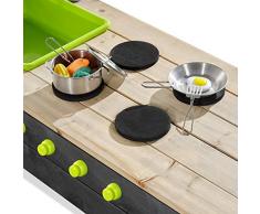 EXIT Aksent Holzsandkasten mit Spielküche / Material: Zedernholz / 200 x 140 x 29 cm / Gewicht: 24 kg / für Kinder ab 3 Jahren geeignet