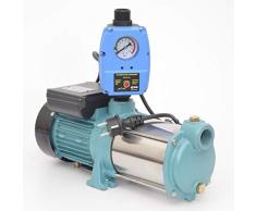 Kreiselpumpe Hauswasserwerk Gartenpumpe MHi 1300 Watt 6000 L/h 5,5 bar mit Schaltautomatik Druckschalter Trockenlaufschutz PC-59