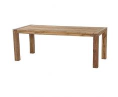 Siena Garden Rondo Dining Tisch 200x90x75 cm Gestell und Tischplatte Teakholz Natur, Fläche Teakholz Natur