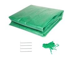Yorbay Gitterfolie Ersatzfolie, Grün, 140 g/m², 150 x 100 x 50 cm (HxBxT), Abdeckhaube/Abdeckung für Garten Folien Gewächshaus, Treibhaus, Tomatenhaus Mehrweg