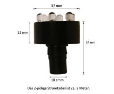 Köhko komplette Quellsteinbeleuchtung für Springbrunnen inkl. LED-Ring Zuleitung und Trafo Warmweiß 29002