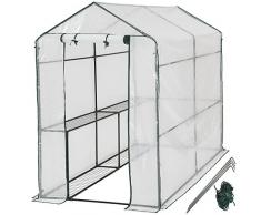 TecTake 800284 - Gewächshaus, Schützt Pflanzen vor Kälte, Regen, Hagel, Wind und Frost - Diverse Modelle (186x120x190 cm | Nr. 401861)