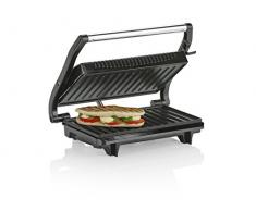 Tristar Kontaktgrill GR-2846, Sandwich Maker mit Edelstahlausführung, isolierte Handgriffe, 700 Watt, 0,7m Kabellänge, antihaftbeschichtet