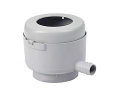 Certeo Regenwassersammler mit Filterautomat | Grau | Regenrinne Dachrinne Regenfilter Wasserfilter Regentonne Regentank Regenfass Regensammler Füllautomat