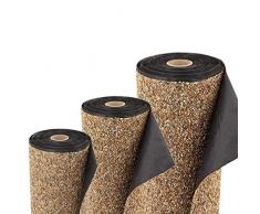 Premium Teich Steinfolie von Aquagart I Steinfolie Teich-Folie für Bachlauf Gartenteich Zubehör I Epdm-Folie Teich Stein-Matte Teichrand Teichzubehör I Kiesfolie (10m, sandfarben 60cm breit)