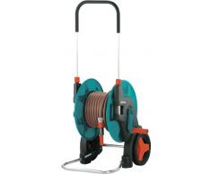 Gardena 8001-20 Classic Schlauchwagen 60 TS Set; mit drehbarer Anschlussachse; stufenlos regulierbare Spritze; Nachtropfstop (Schlauchlänge 20 m; Maximale Kapazität 60 m 1/2, 50 m 5/8, 35 m 3/4)