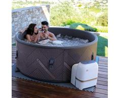 DEKO VERTRIEB BAYERN XXL Premium SPA Whirlpool aufblasbar Outdoor Indoor Pool Heizung 6 Pers. -