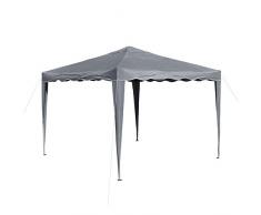 DEMA Alu/Metall Faltpavillon 3x3 Meter Grau