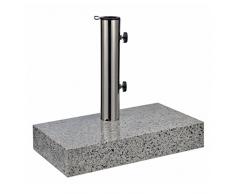 1 Stk. ein Balkon Granitständer 25 kg eckig Sonnenschirmständer Balkonständer Ständer