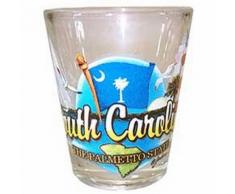 South Carolina Zwergpalme State-Shot-Glas