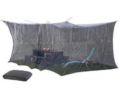 infactory Insektennetz: XXL-Moskitonetz, Innen & Außen, 300 x 500 x 250 cm, 220 Mesh, schwarz (Moskitonetz Reisen)