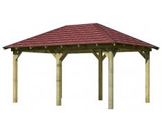 KARIBU Holzpavillon Mailand 2 Set