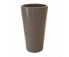 EURO3PLAST Pflanzenkübel Tuit, Durchmesser 40 x 75 cm, taupe / braun