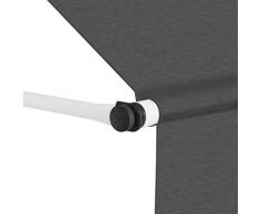 vidaXL Markise Einziehbar 250cm Balkonmarkise Klemmmarkise Sonnenschutz Garten