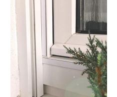 Fliegengitter Magnet - Magnetband und Insektenschutzgitter im Set - Fliegengaze, Pollenschutzgitter, magnetisch ohne Bohren (100 x 150 cm, Magnetband Weiß)