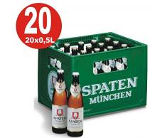 20 x Spaten Münchner hell 0,5 L - 5,2% Alkohol Originalkiste