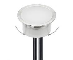 Treppen Einbauleuchten Garten Nachtbeleuchtung Veränderbare Lichter RGB 12V IP67 Bodeneinbauleuchten Aussen LED Plattform Leuchten Wandleuchte für Treppe Fußboden Küche Garten (Pack of 20)