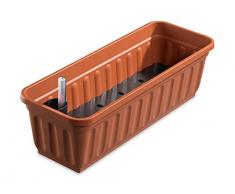 Alpfa Blumenkasten 80 cm Terracotta mit Wasserspeicher Made IN Germany