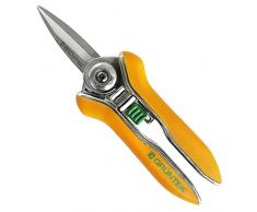 GRÜNTEK Rosen-Pflanzenschere COLIBRI 170 mm Edelstahlklingen mit Zink-Legierung Blumenschere mit Soft-Touch Ergo-Griff, Gartenschere Rosenschere Trimmerschere Bypass