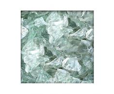 100 kg Glasbrocken Glasbruch Glassteine Glas Gabione 60-120 mm Farbe Kristall