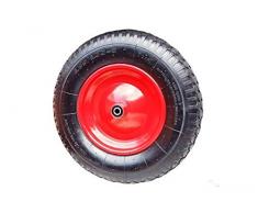 Schubkarrenrad Schubkarre Rad Luftrad Felge Rot 4.80/4.00-8 Achsbohrung: 20mm