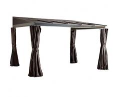 Sojag Aluminium Terrassenüberdachung St. Barth 8x12 Anthrazit // 248x364 cm (TxB) // Überdachung, Feria und Terrassendach