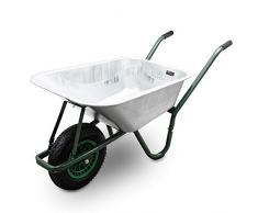 BITUXX Schubkarre 100L Schubkarren Schiebkarre Bauschubkarre Verzinkt mit Luftreifen bis 250kg Modell 2019