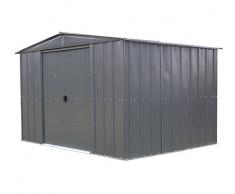 Spacemaker Metallgerätehaus, Metallgerätehaus, Gartenhaus aus Metall 10x8 grau, 313x242 cm