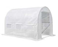 Folientunnel Folienhaus Folienzelt Gewächshaus Pflanzenhaus Foliengewächshaus Tomatenhaus 3 x 2 x 2